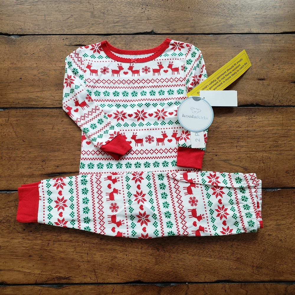 NWT Koala Baby Christmas PJs Set